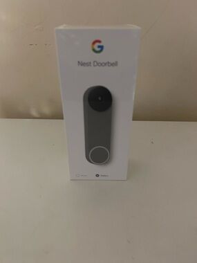 New Google Nest Doorbell Battery (2nd Generation) Ash Gray GA02076-US Doorbell